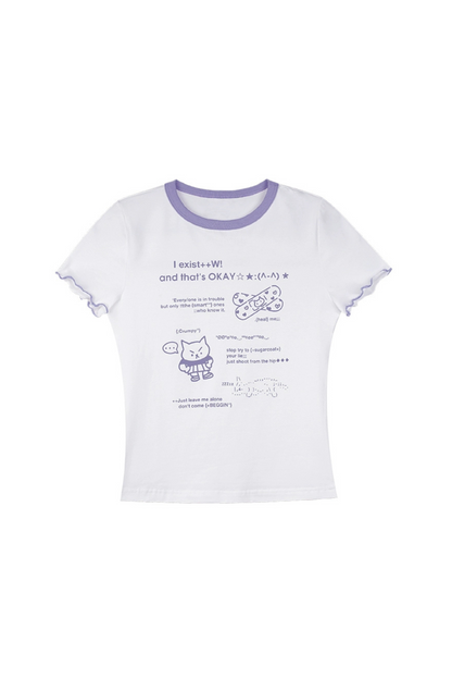 キュートブラーラーリボンTシャツ