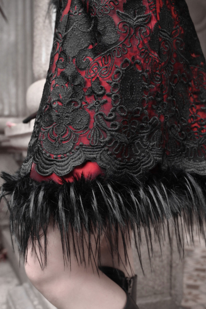 ダークゴシックスリムスリップドレス