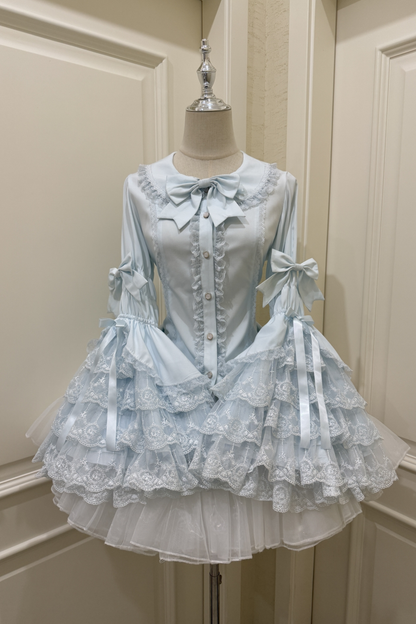 プリンセスリボンフリルスリーブシャツ