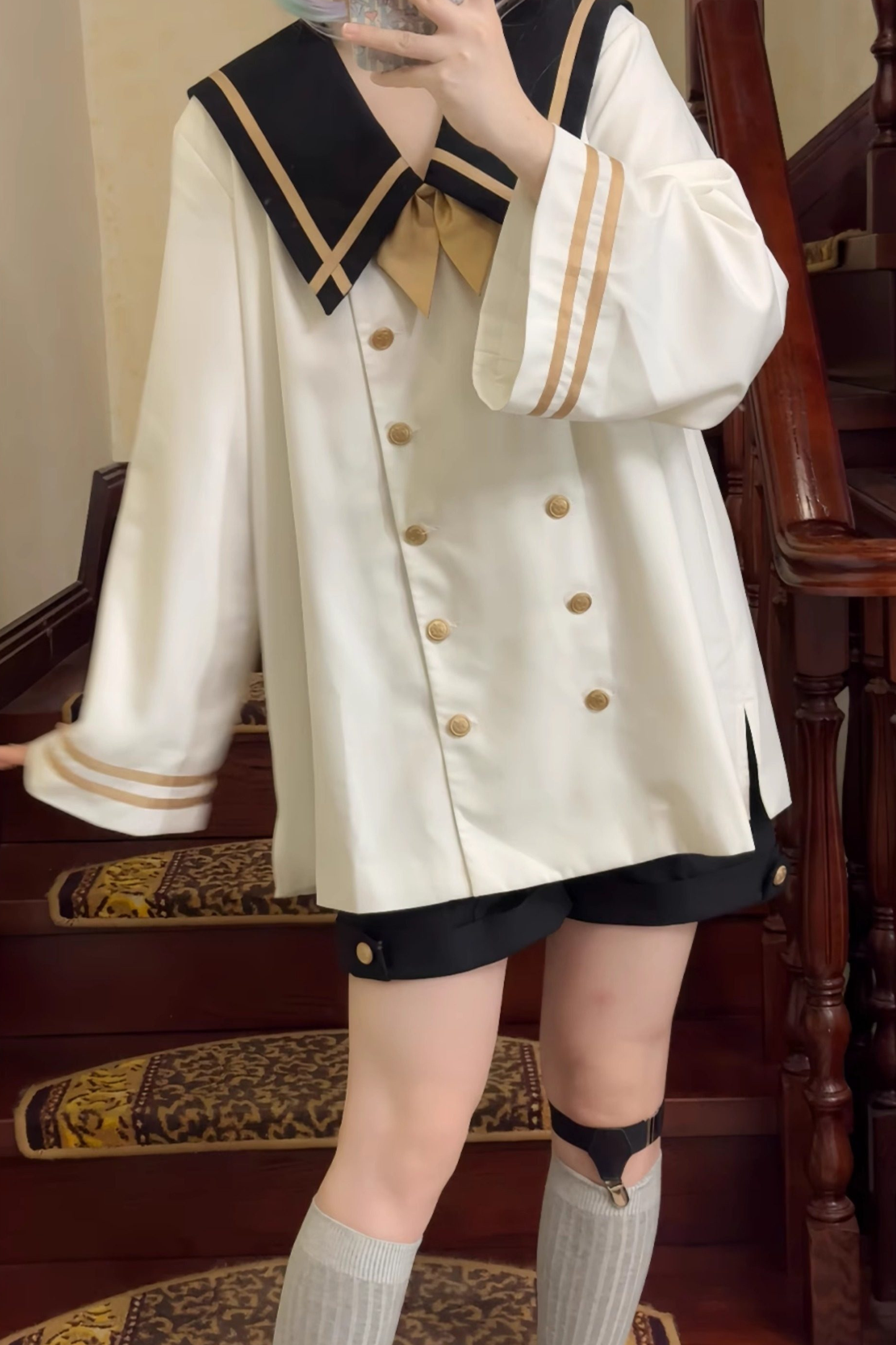 Prince Big Sailor Top + Pants + Beret + Tie + Socks