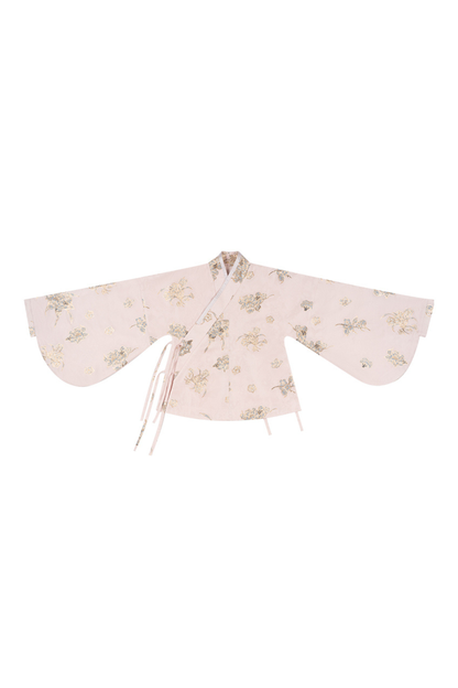 アップクロスカラージャケット+ショートジャケット+ドレス+ヘアバンド+リボン