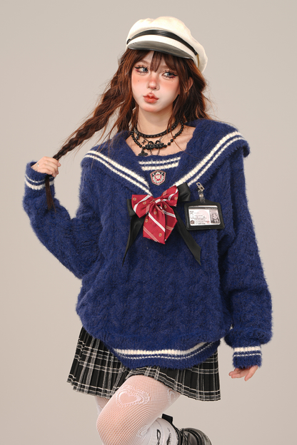 スクールセーラーニット