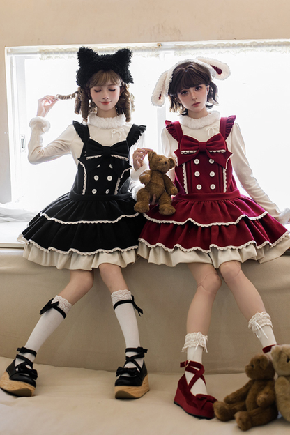 ドールロリータドレス+トップス+アニマルレッグループ+アニマルヘアバンド