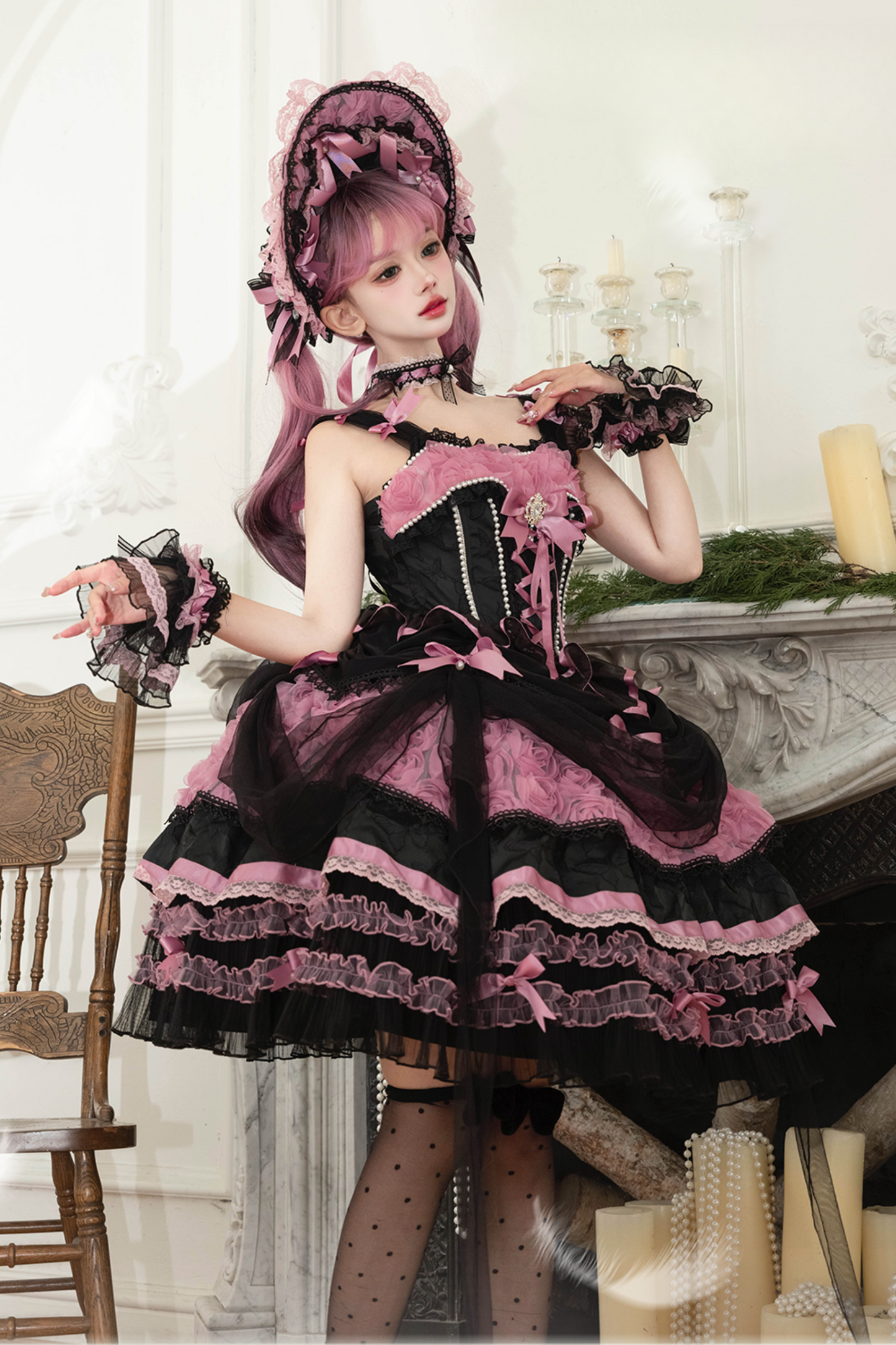 [December 20th reservation deadline] Flower ceremony song Elegant Claply Dress + Head Accessories