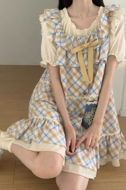 Sunflower Dream Girl Dress + Vest + Shirt + Pants