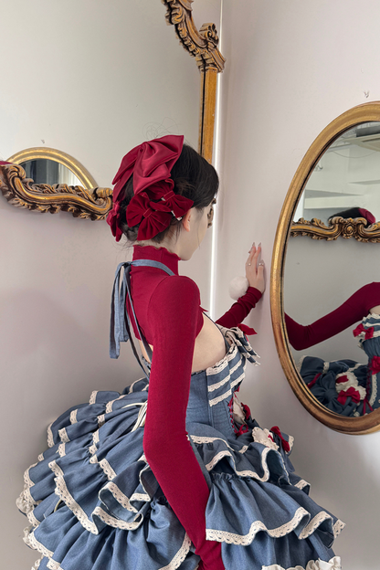 Cherry Rabbit Lolita Dress + Short Cardigan