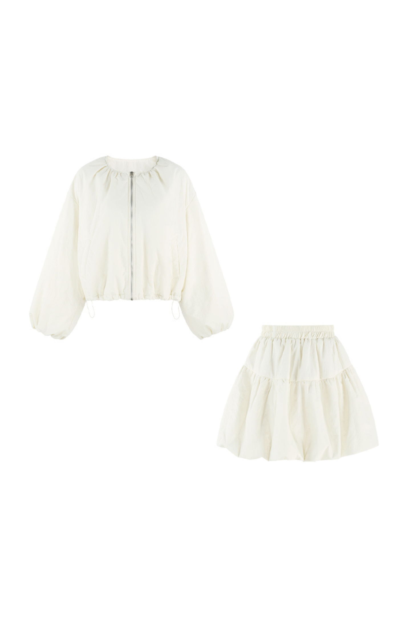 マカロンジップアウター+スカート