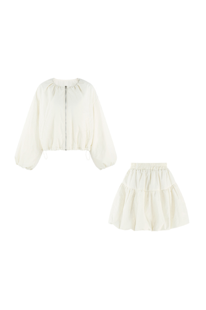 マカロンジップアウター+スカート