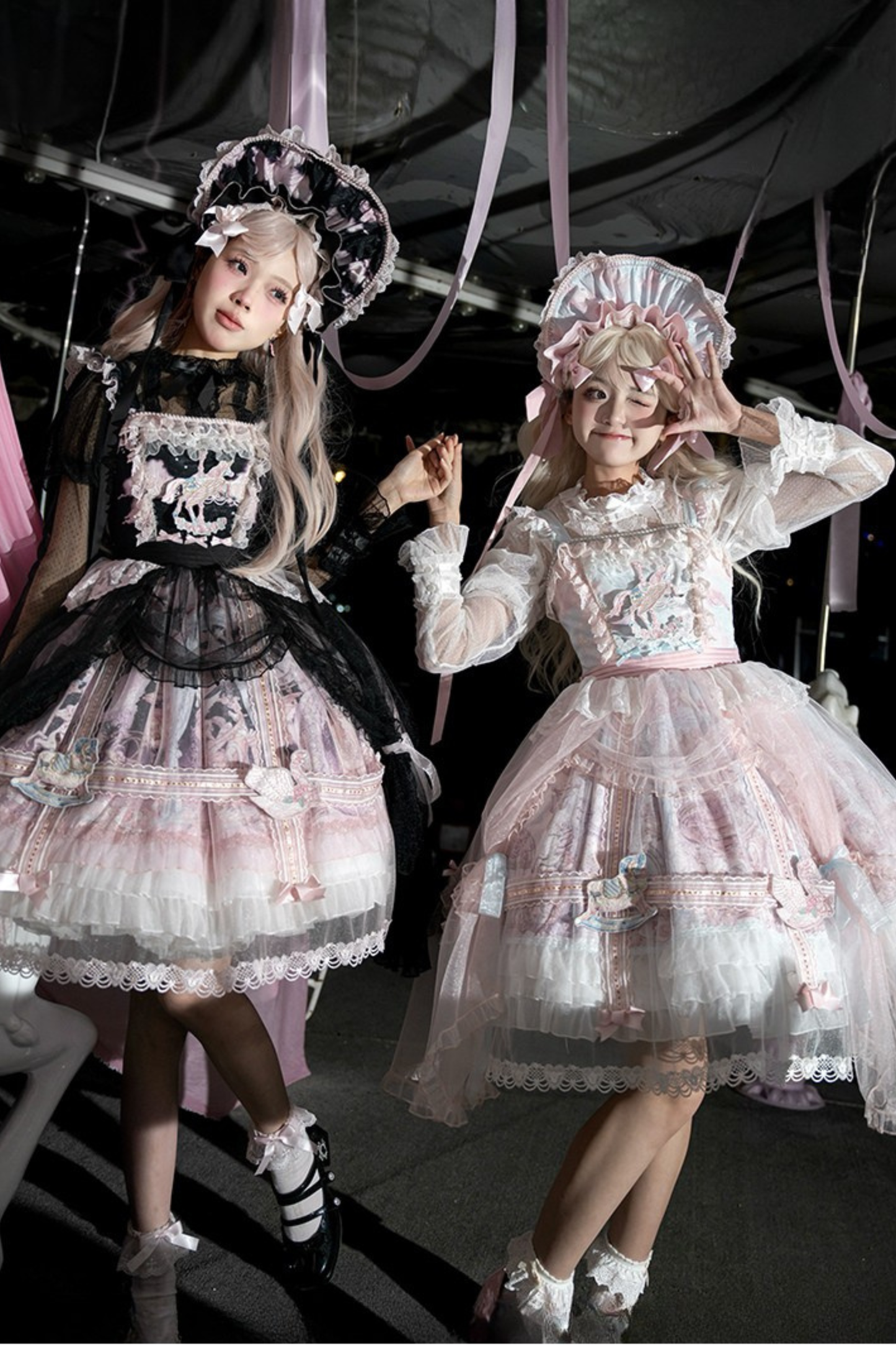 【予約商品】ペガサスガーデンチュールカーテンバードケージサスドレス＋ボンネット