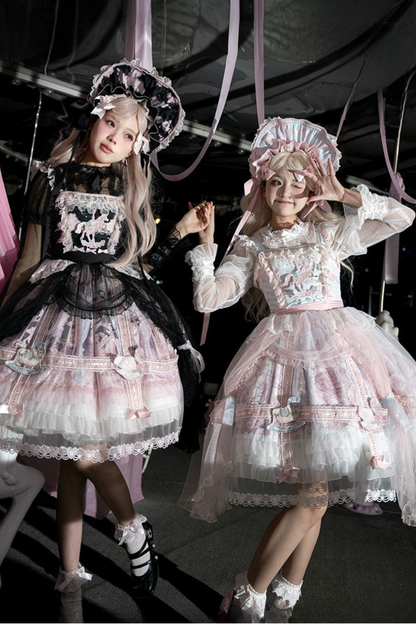 【予約商品】ペガサスガーデンチュールカーテンバードケージサスドレス＋ボンネット