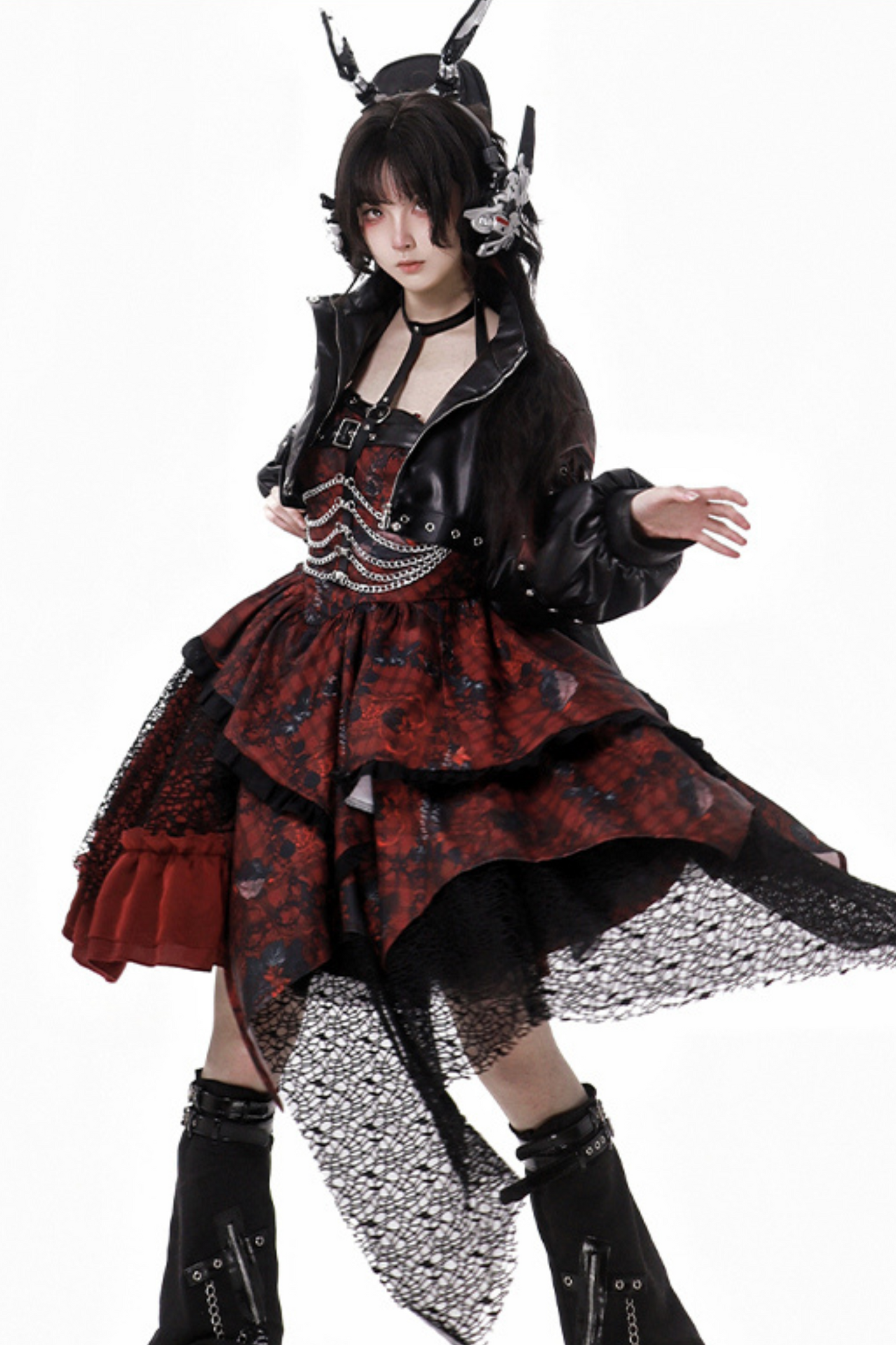 サブカルチャーダークゴシックハンサムセットアップ