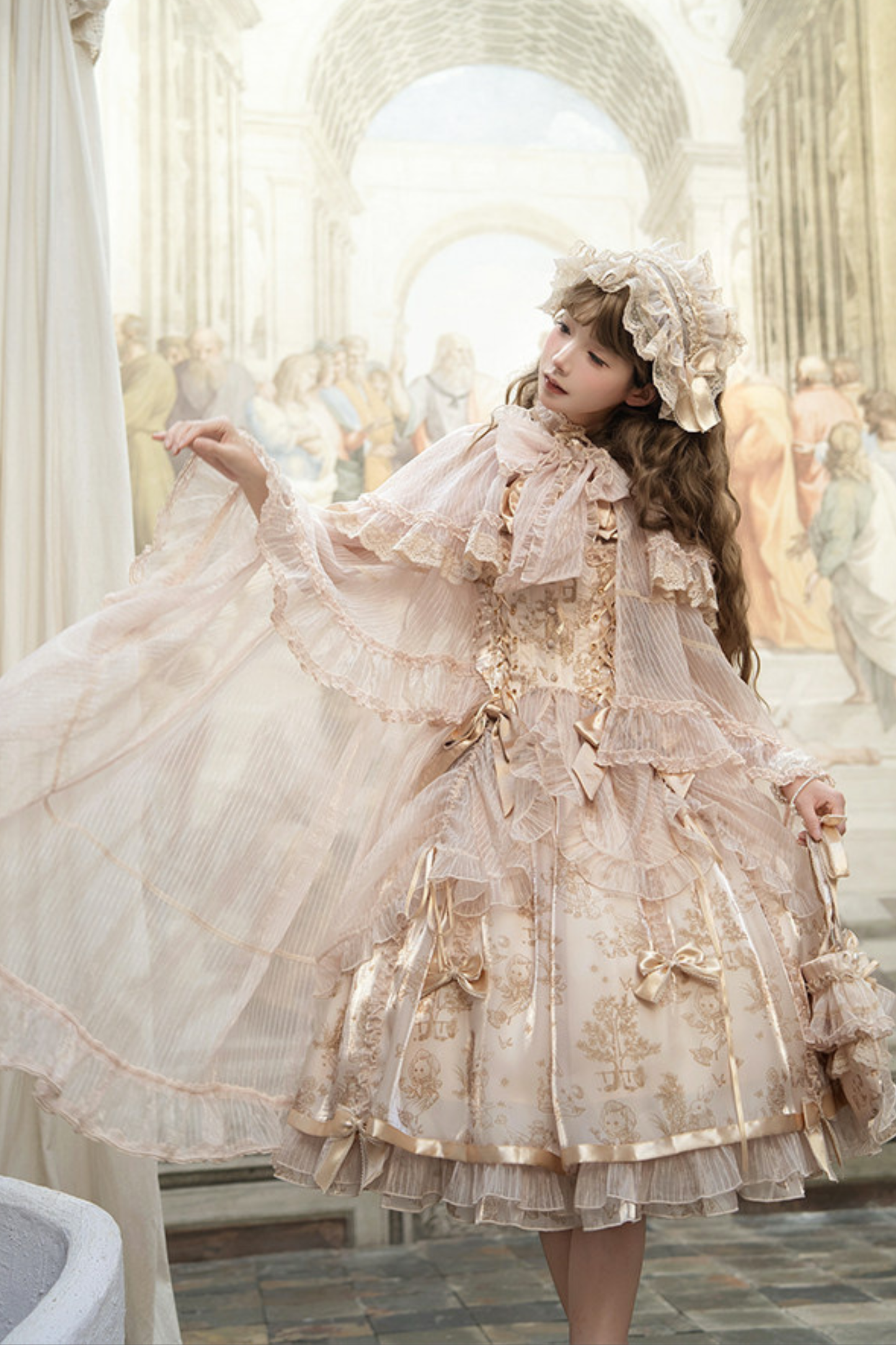 【4月3日予約締切】ファンタジーシアーフードロリータケープ