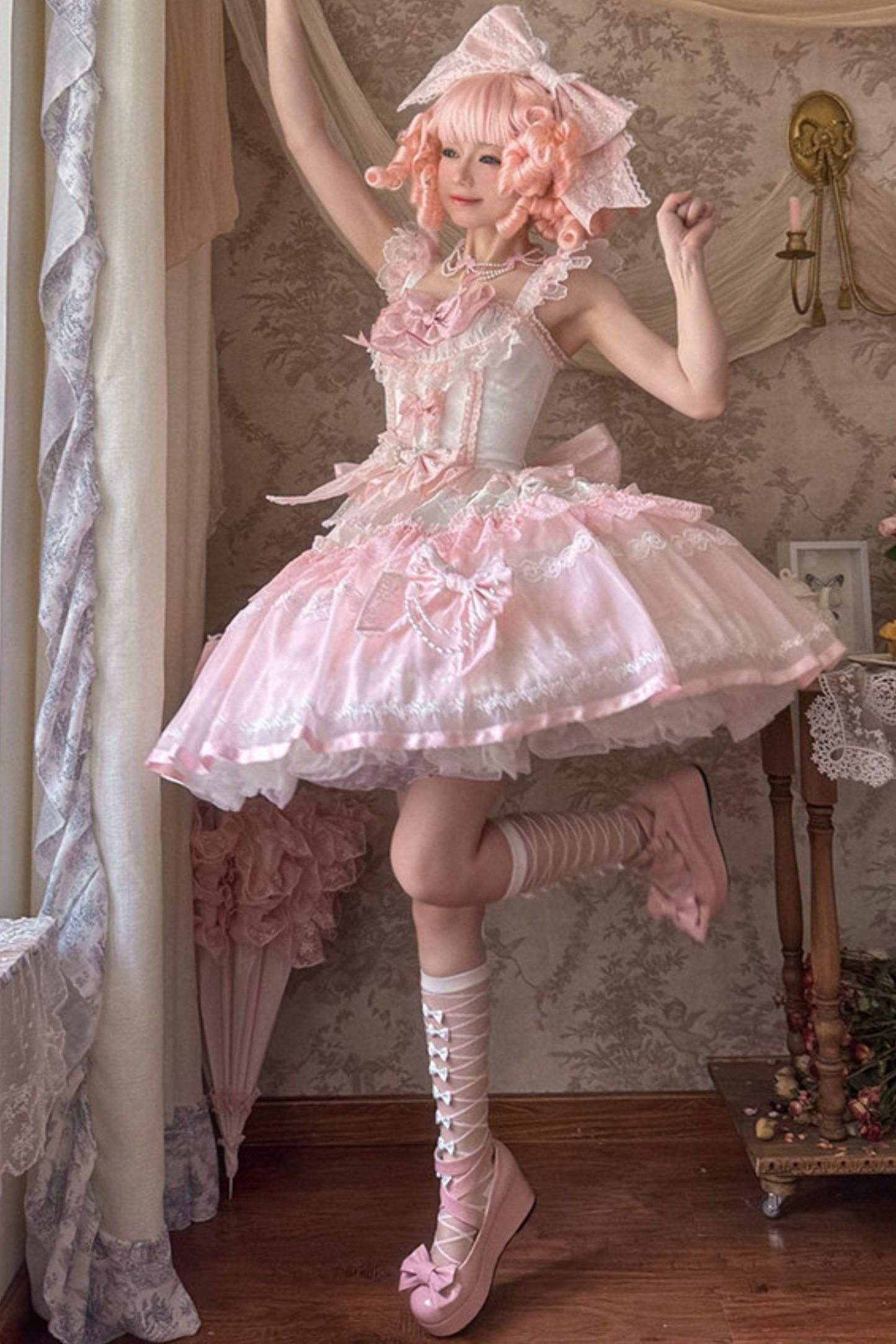 Sweet Princess Lolita Dress + Big Headband