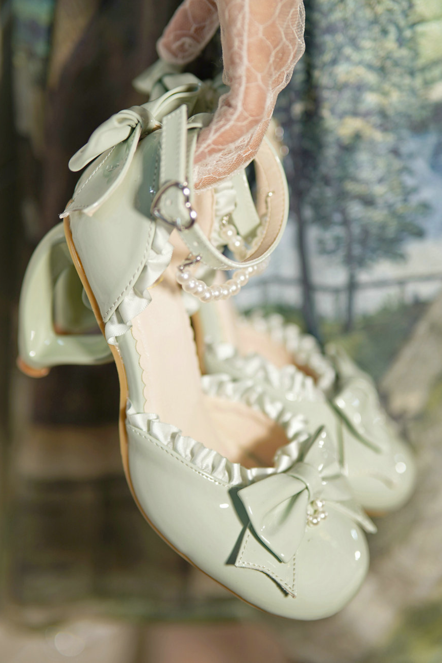 ハートラブロリータパールピーチヒール