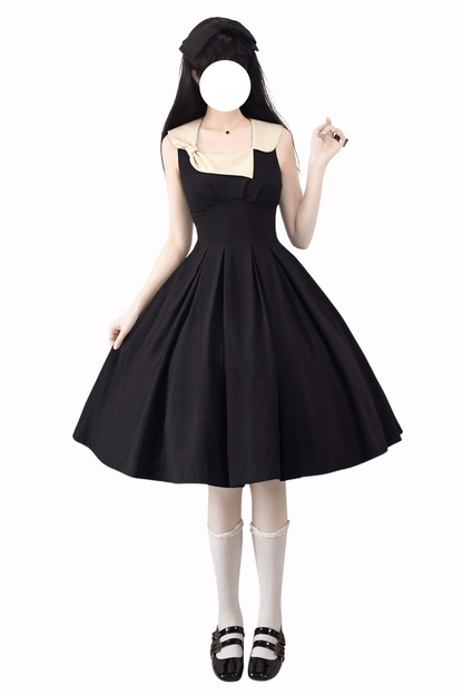 エレガントフレンチレトロフレアドレス+ショートジャケット