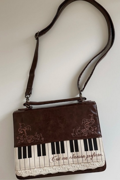 文学ピアノショルダーバッグ