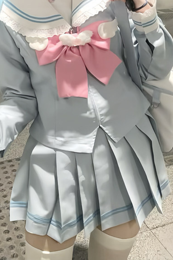 Sweet Sailor Top + Skirt + Tie