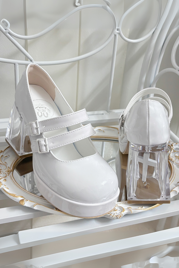 【予約商品】クロスアリアゴシックロリータクリアシューズ