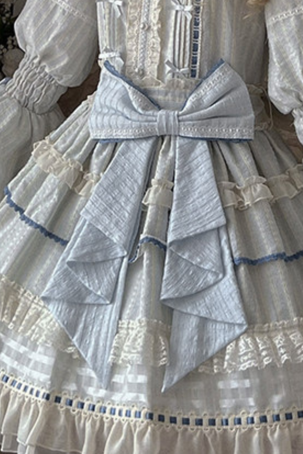 アクアドールロリータドレス+ヘアバンド+リボン