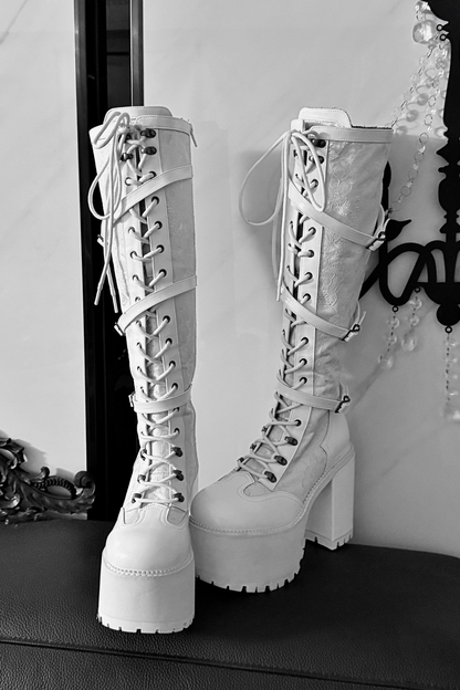 【4月4日予約締切】レースゴシックスエードレースアップブーツ