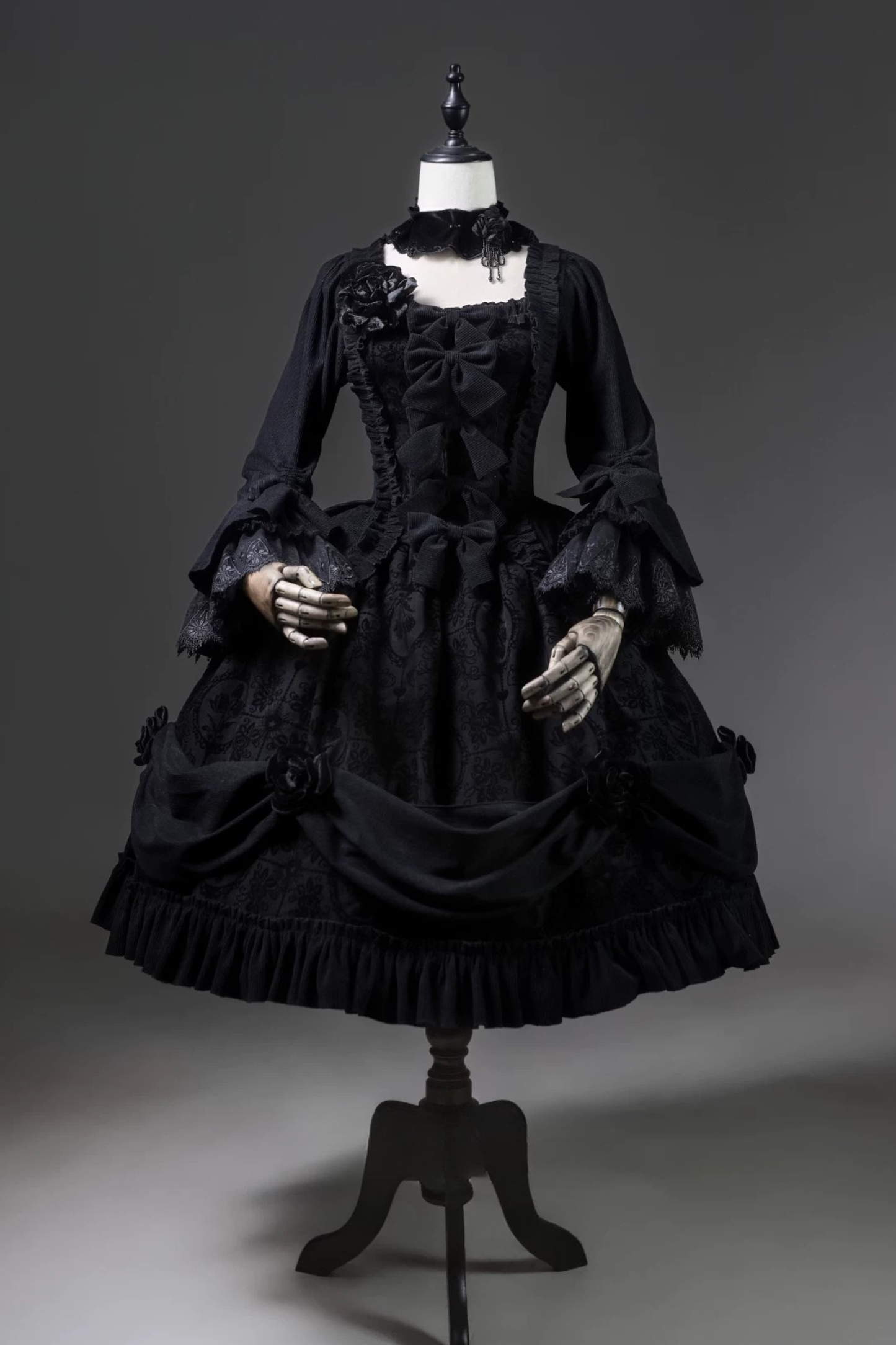 【2月13日予約締切】ナイトフォールヴェルサイユゴシックダークゴージャスロリータドレスセットアップ＋アクセサリー