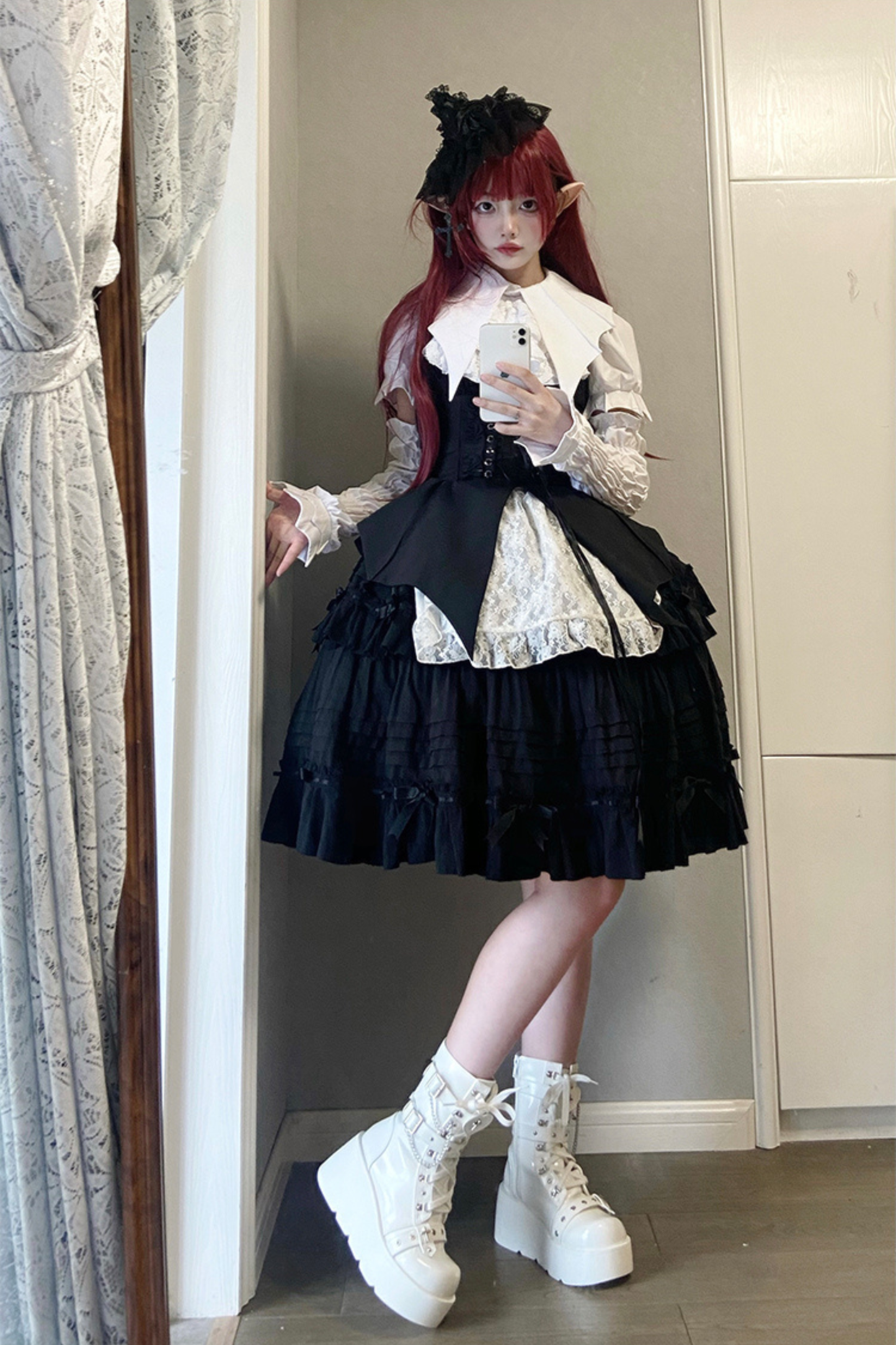 サブカルチャーY2Kベイブブーツ