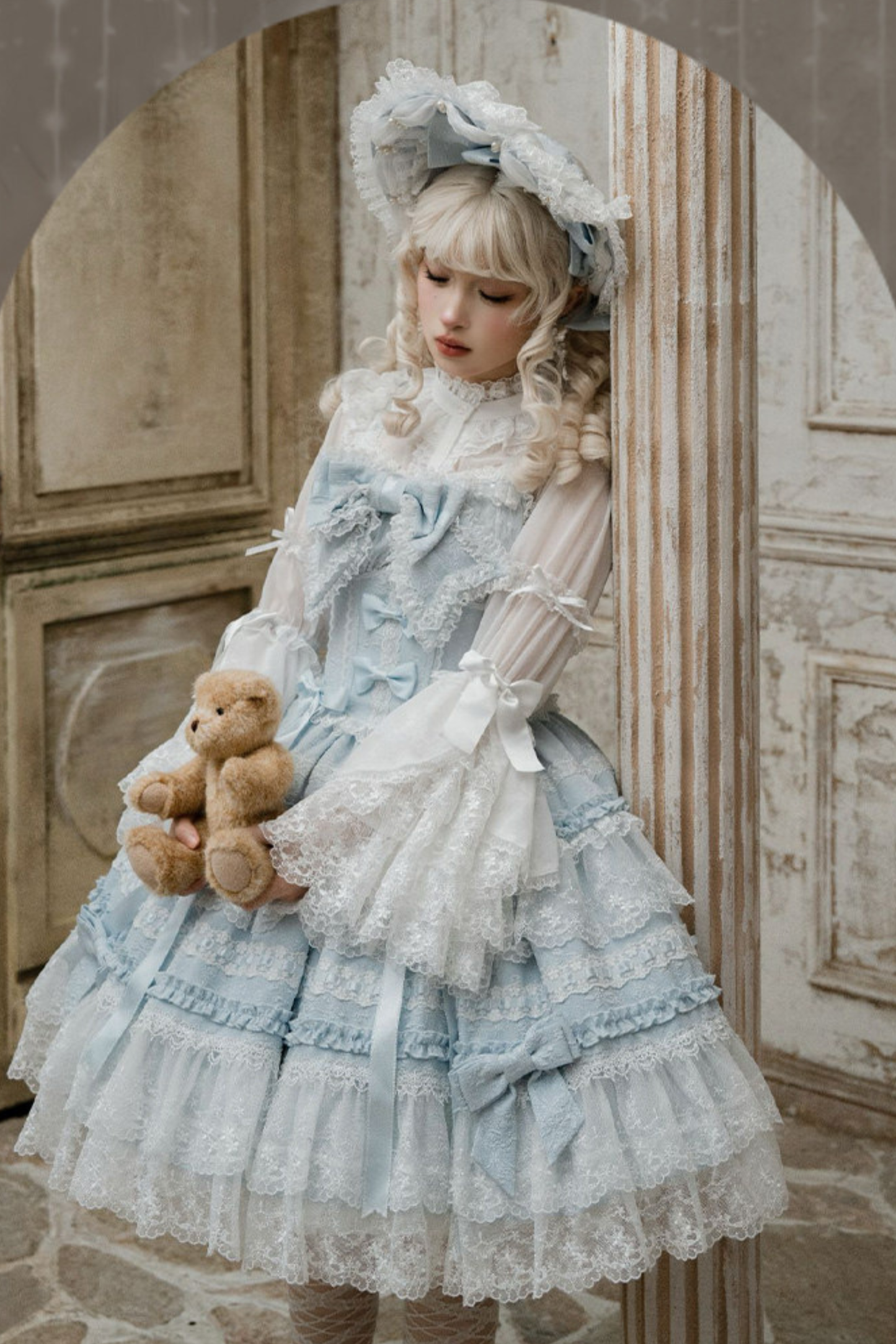 Nice Heartbeat Lolita Dress + Cape + Hat