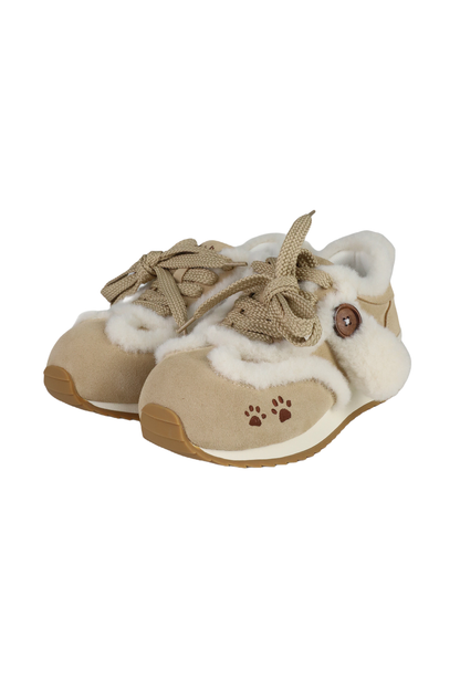 Sheep Puff Plush Running Shoes