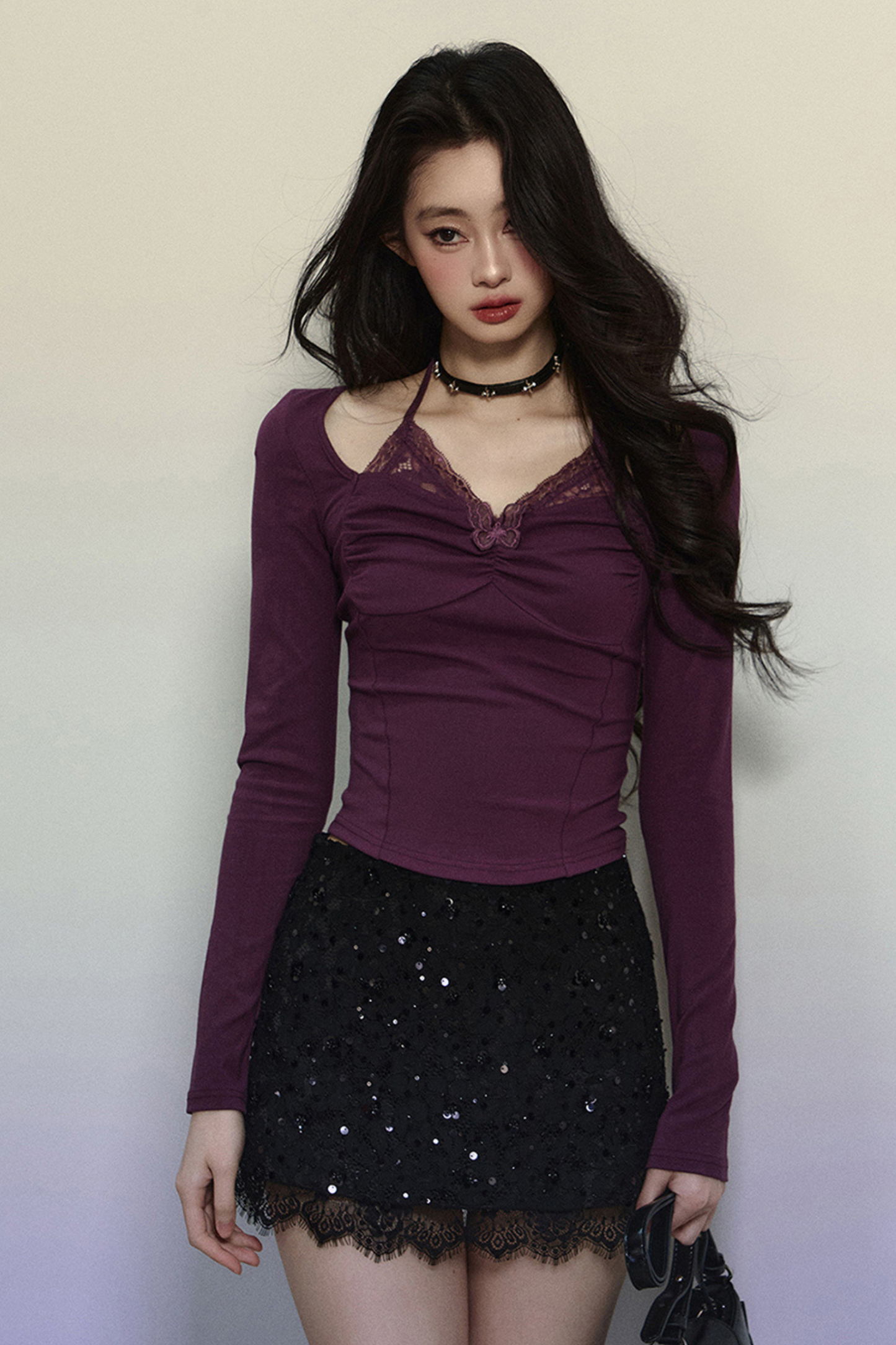 Lace Halterneck Sweet Top