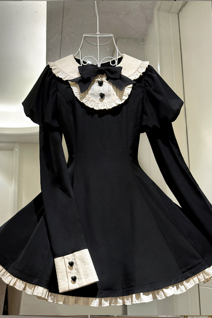 Little Maid Elegant Lolita Dress + Apron + Sleeve + Headband