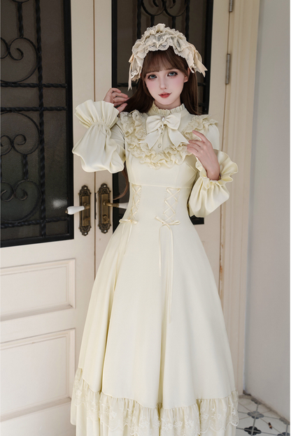 Elegant Dress + Shawl + Ribbon + Headdress