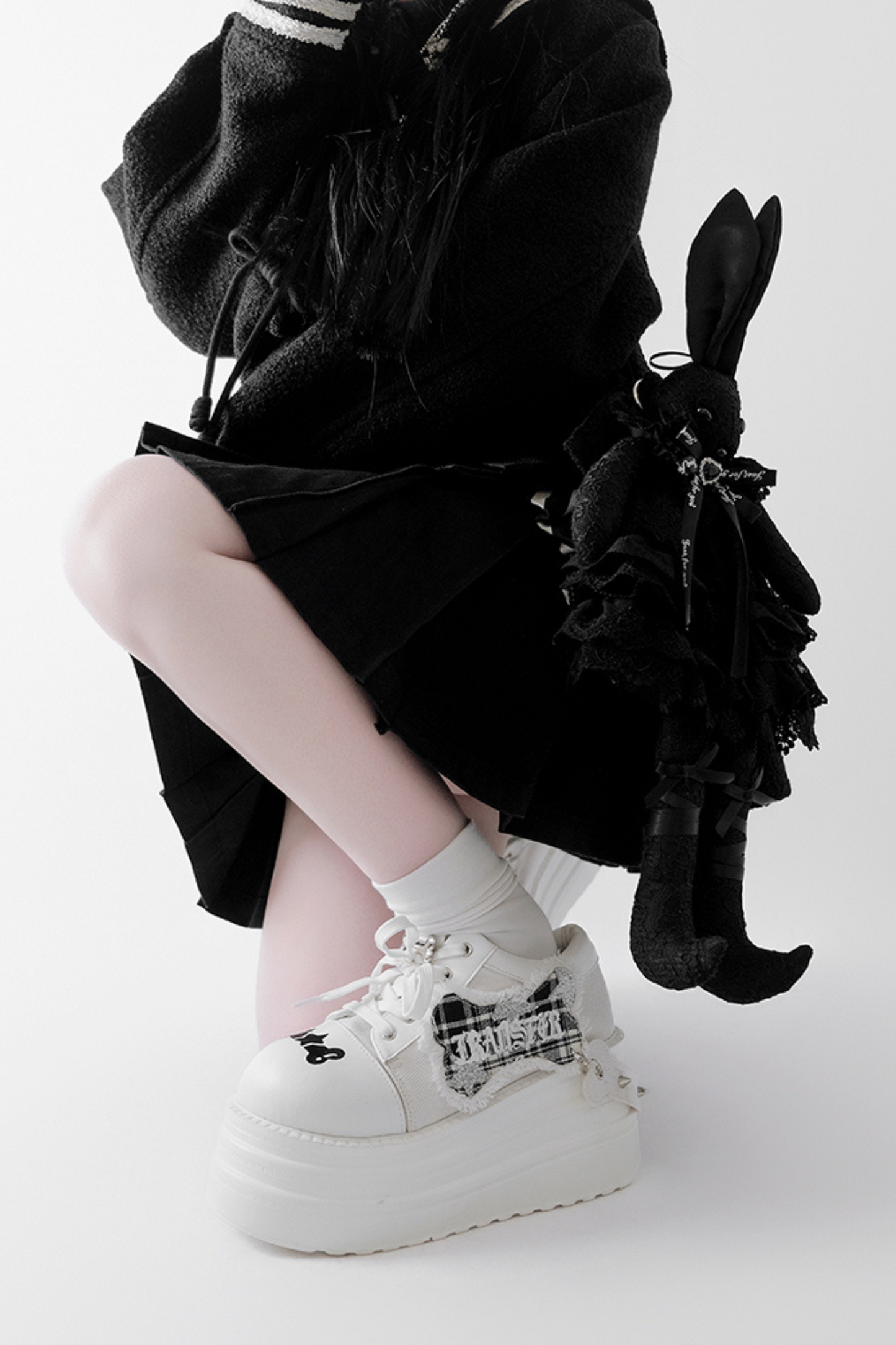 록큰롤 서브컬쳐 두꺼운 스니커즈