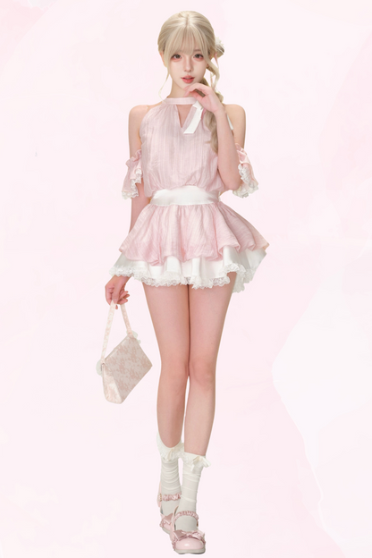 Coconut Summer Pink Dress + Inner Pants