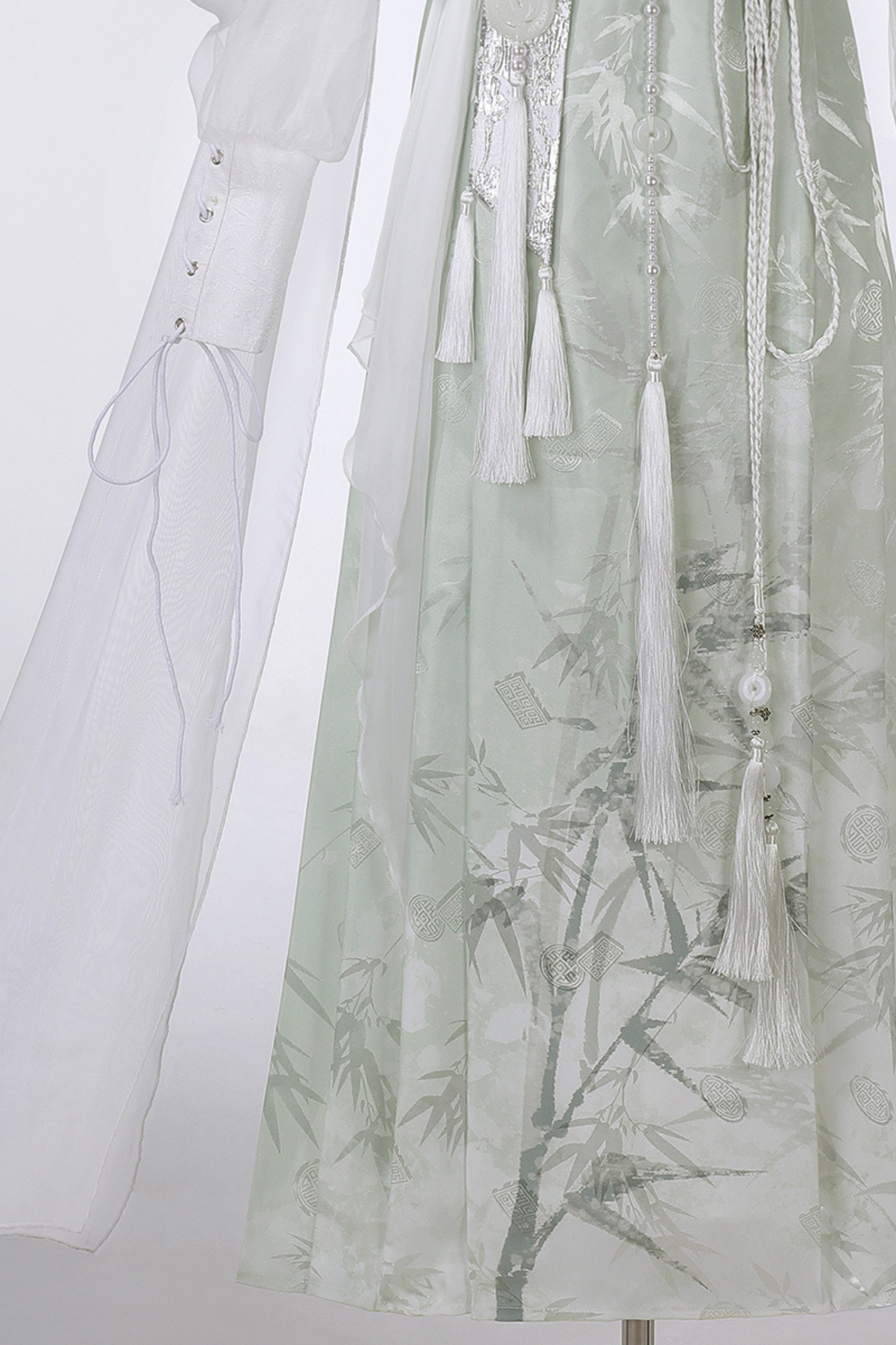 Forest Roman China Top + Outerwear + Skirt