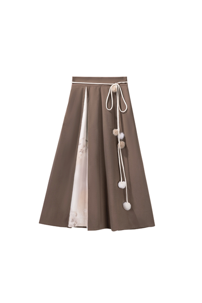 レトロキャットベスト+トップス+スカート