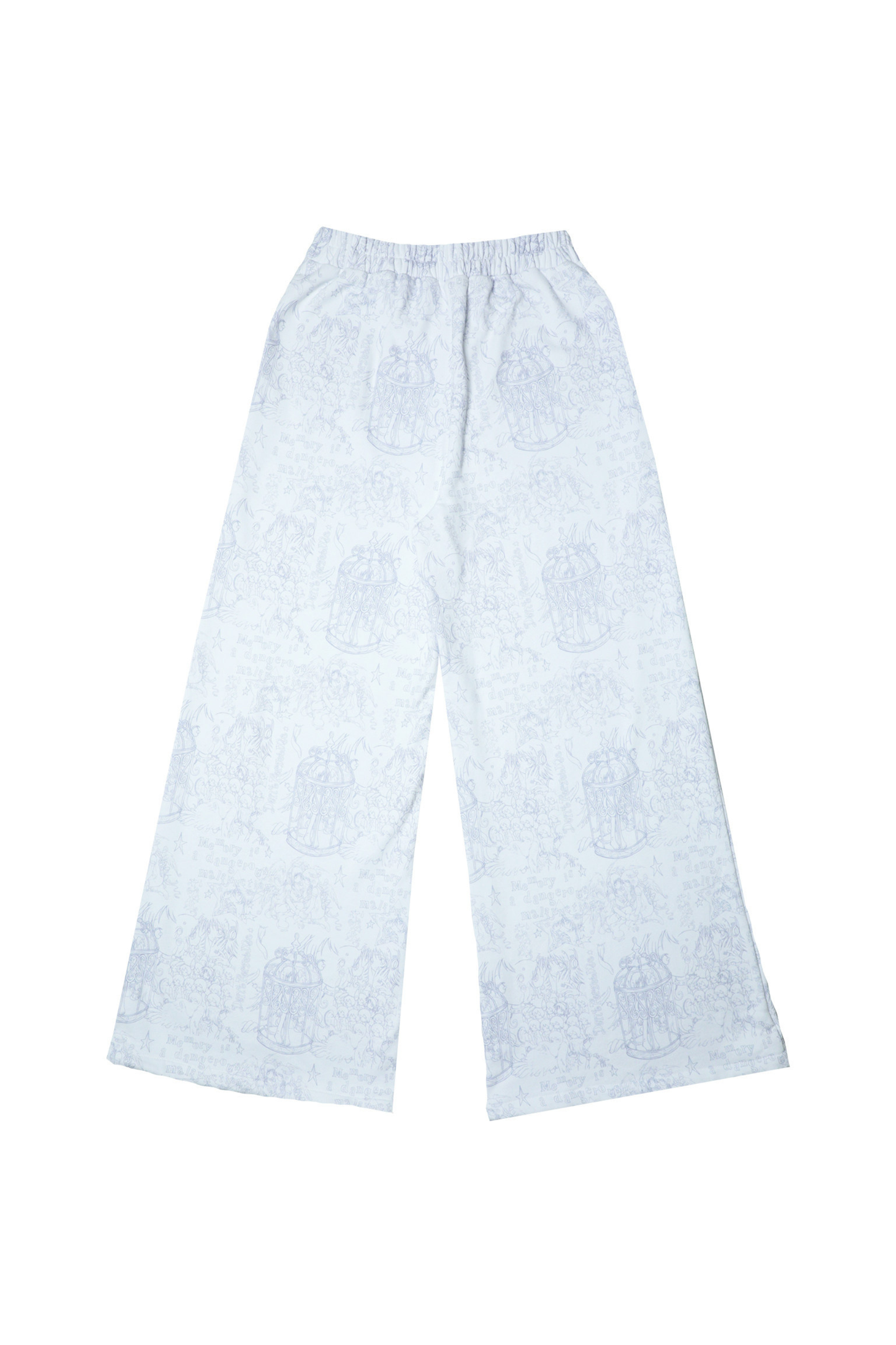 エンジェルホワイトスウェットパンツ