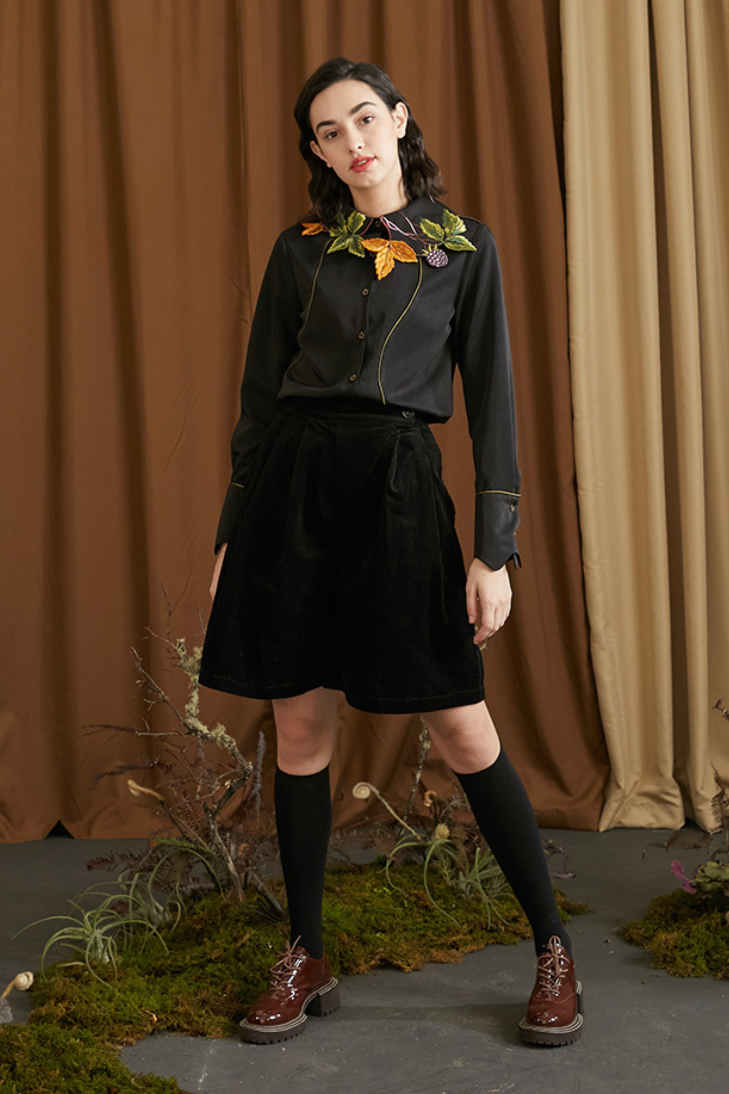 リーフベリーカラーシャツ