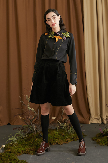 リーフベリーカラーシャツ