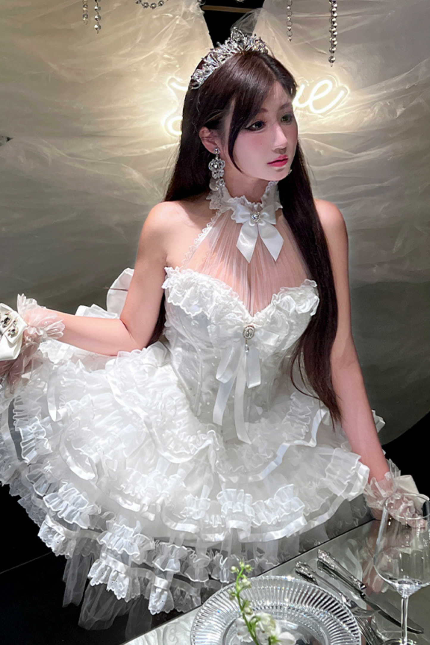 Short Swan Lolita Dress