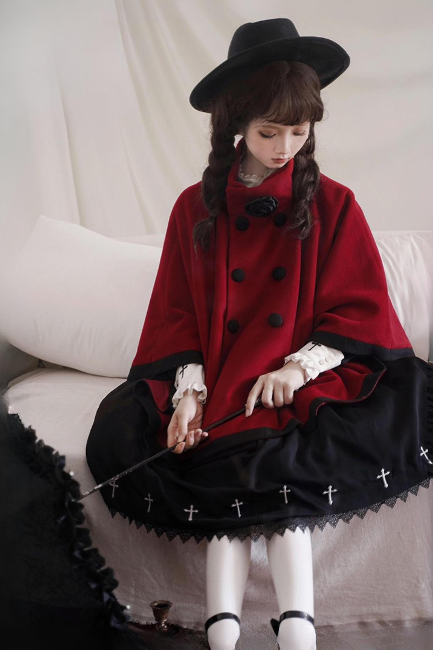 【予約商品】ローズクワイアケープコート＋フーディーリボン