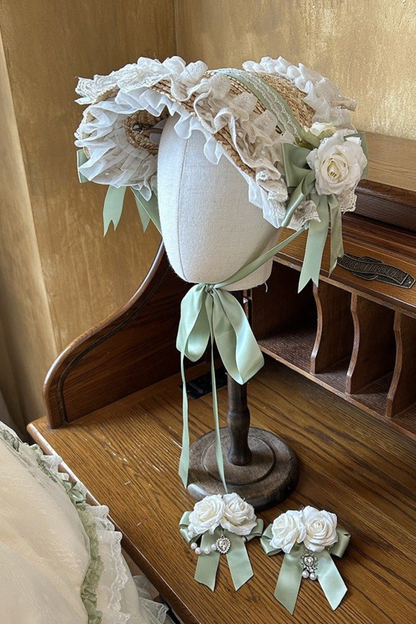 Lily Forest Ever Dress + Flower + Flat Cap + Clip