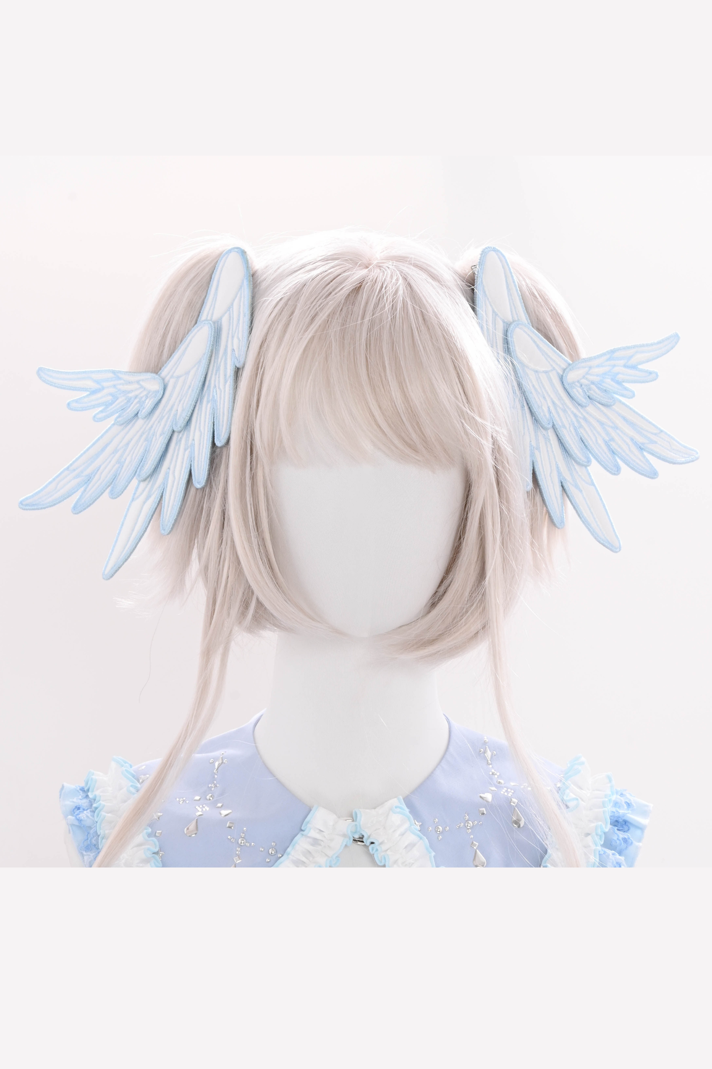 水色天使系列上衣+裙子+衬衫领+袖子+帽子+夹子