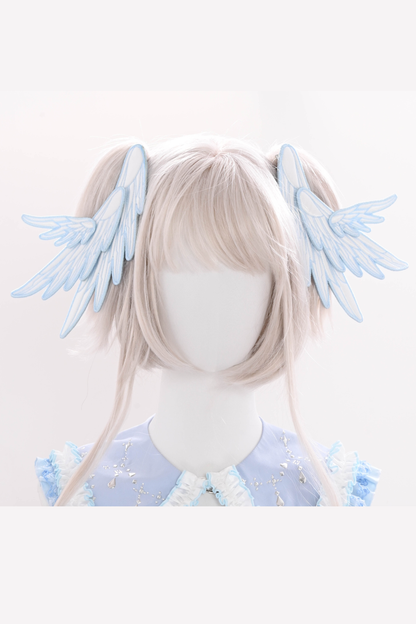 水色天使系列上衣+裙子+衬衫领+袖子+帽子+夹子