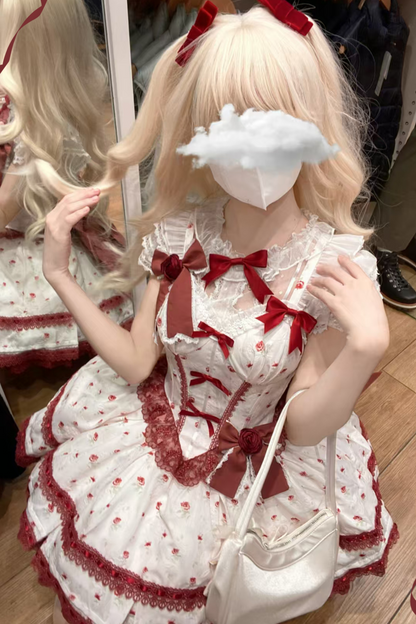 ローズスイートピュアプリンセスドレス+シアーインナー