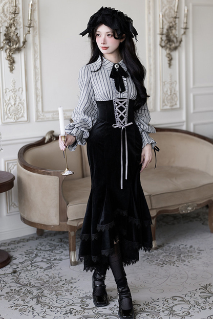 Fishtail Dress + Flare Dress + Hat + Hairband