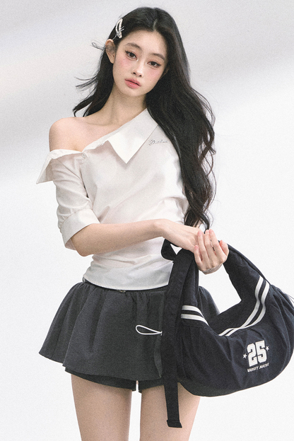 バッグリボンワンショルダートップス