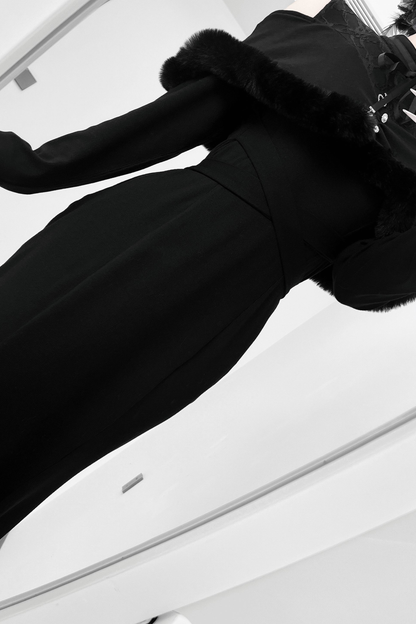 オフショルダークリアマーメイドワンピース