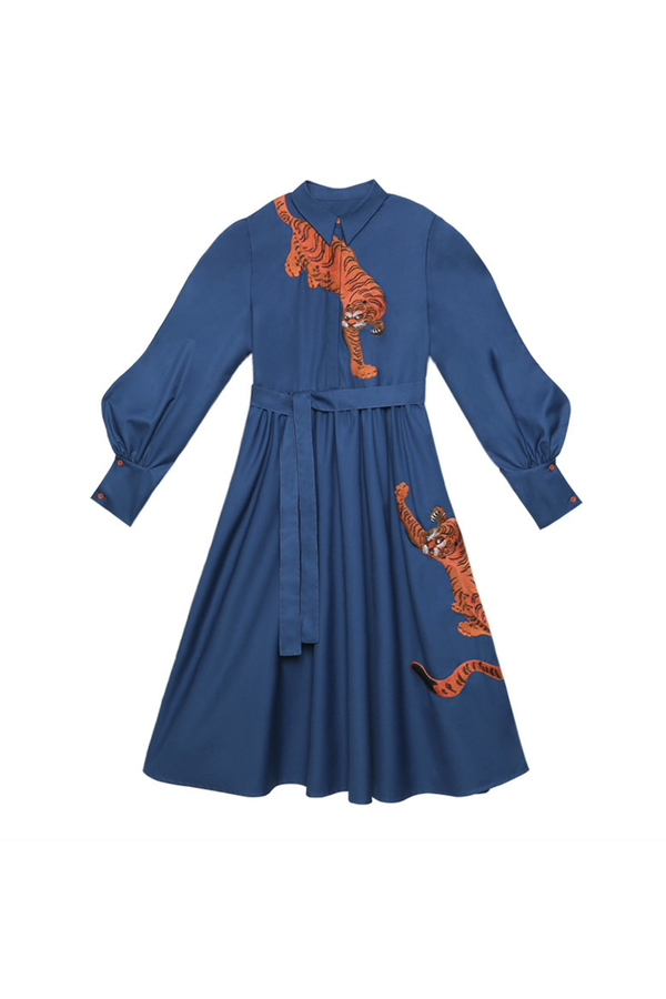 フレンチヴィンテージタイガーワンピース