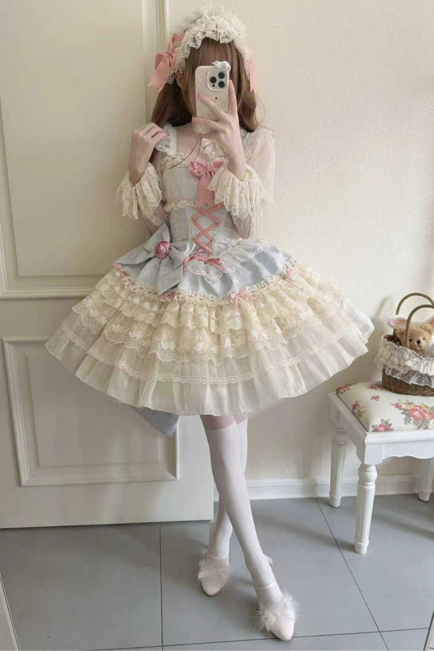 프린세스 큐트 스위트 로리타 드레스 + 테일