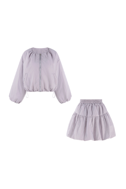 マカロンジップアウター+スカート